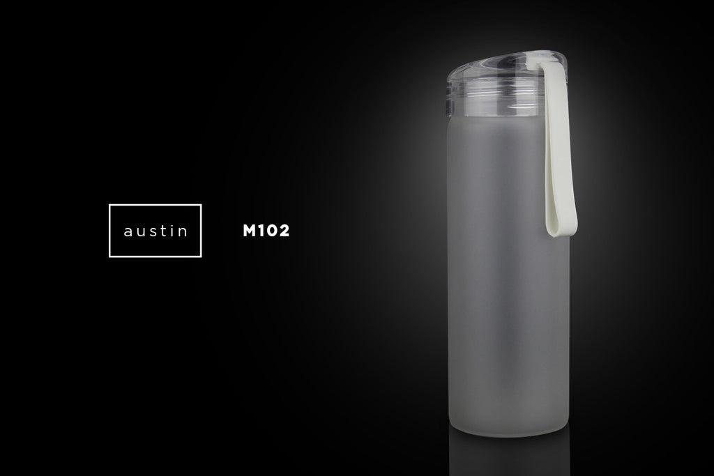 AUSTIN - Frosted Glass Bottle (500ml)